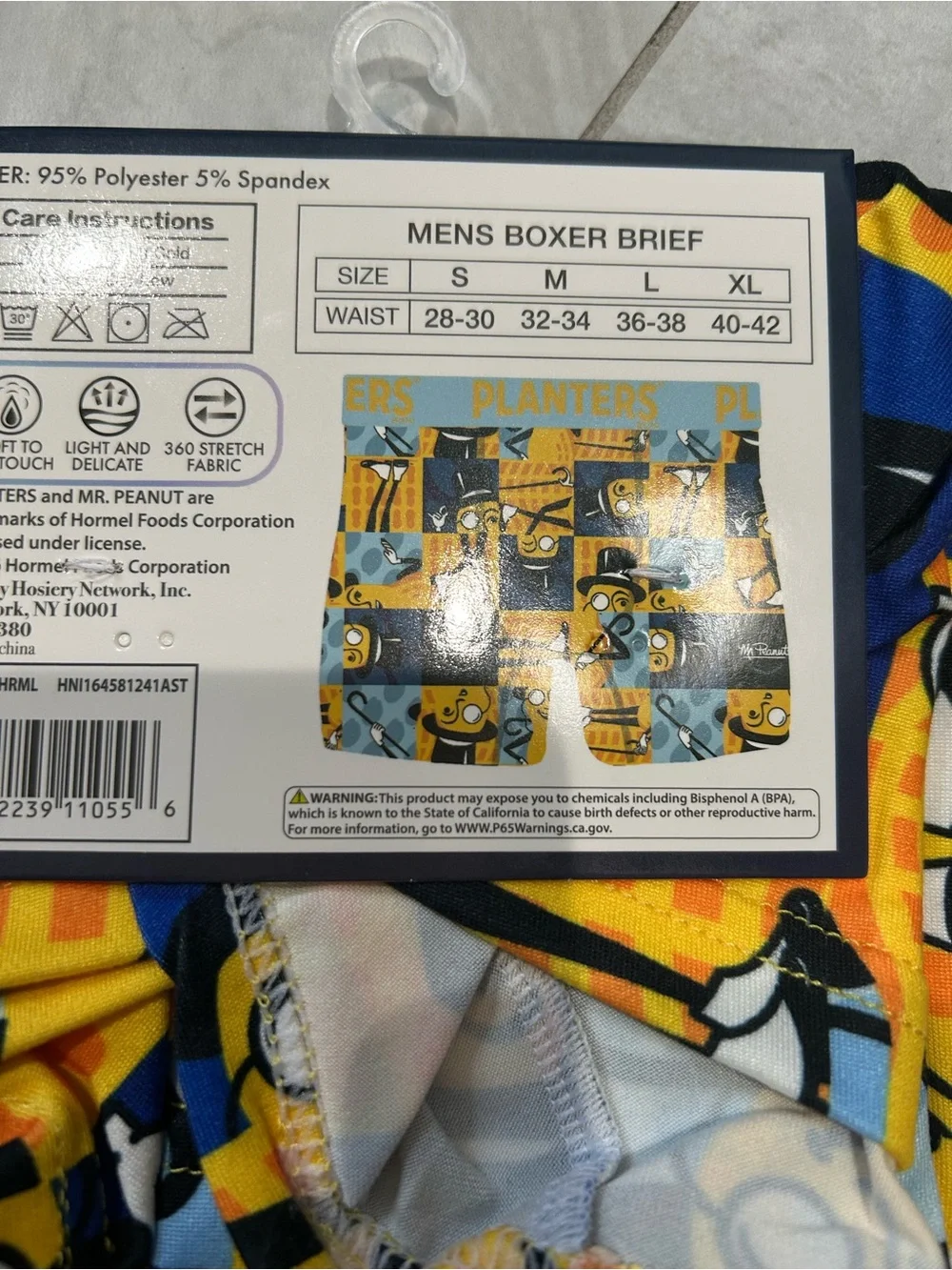 Planters Peanuts mens boxer briefs